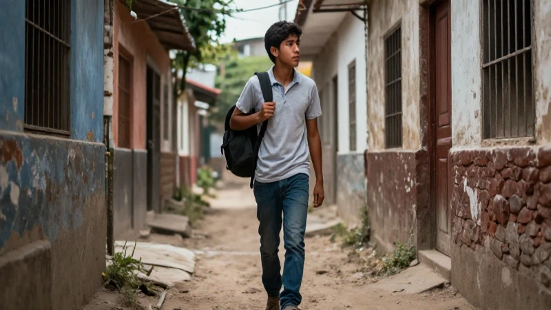 Estudiante mexicano enfrenta la falta de hogar en transición