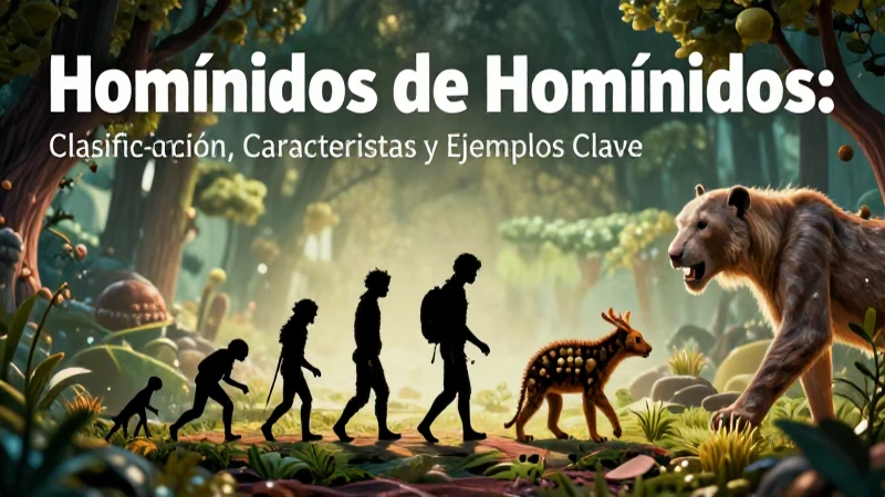 Homínidos: Clasificación, características y ejemplos clave