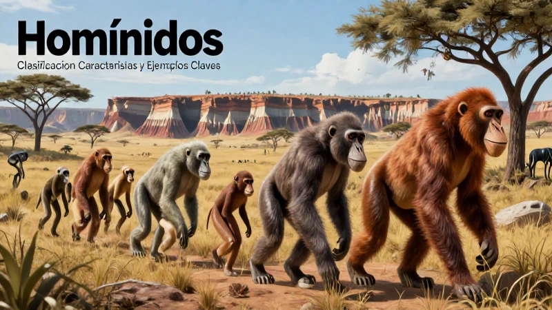 Transición homínida dinámica en sabana detallada