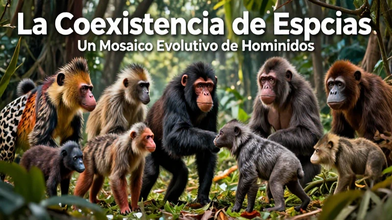 Mosaico evolutivo de homínidos en coexistencia