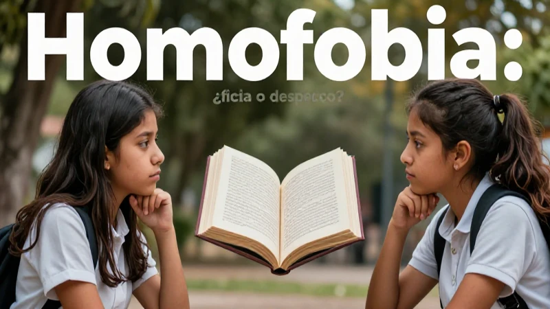 Ilustración sobre debate estudiantil y homofobia