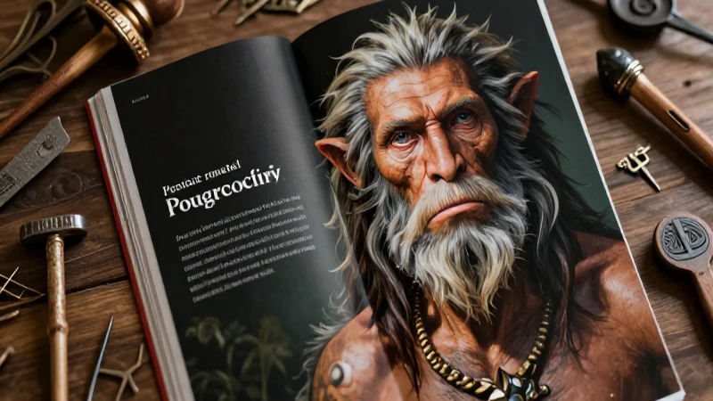 Retrato neandertal digno, realista y moderno