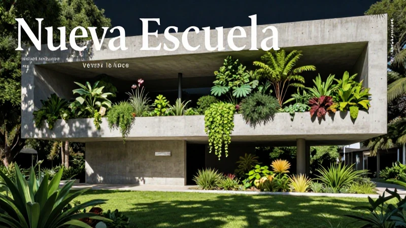 Hormigón: definición, concepto y usos en la construcción 5 Estructura minimalista y verde, símbolo de sostenibilidad