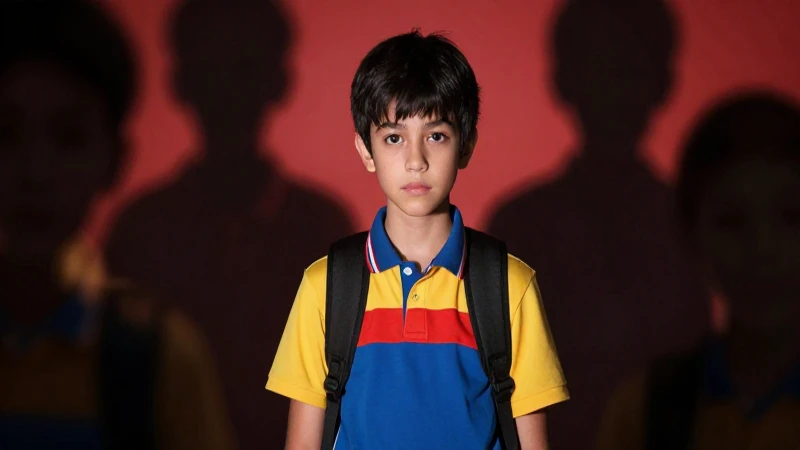 Estudiante resiliente, imagen dramática y detallada
