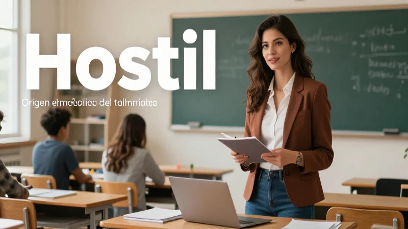 Origen del término Hostil en el contexto de una profesora moderna