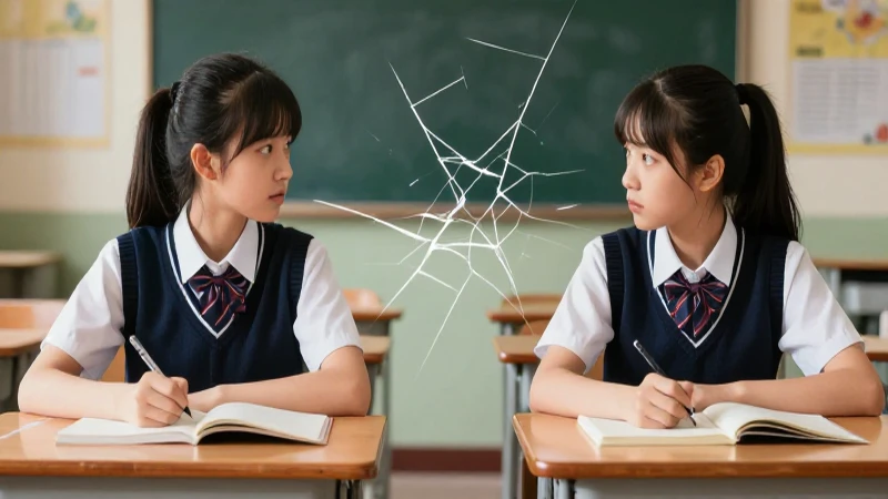 Tensión entre estudiantes con barrera visual