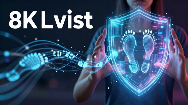 Huella digital: Guías para proteger tu identidad online 3 Ilustración digital moderna sobre seguridad y datos