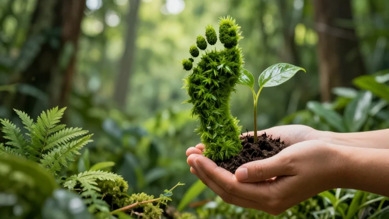 Huella humana se transforma en naturaleza vibrante