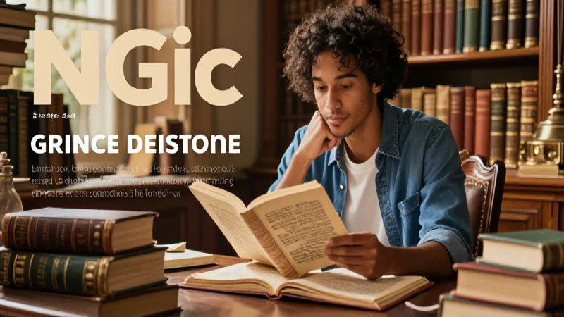 Erudito estudia manuscritos en biblioteca dorada
