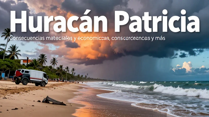 Huracán Patricia devastó el paisaje costero con gran fuerza