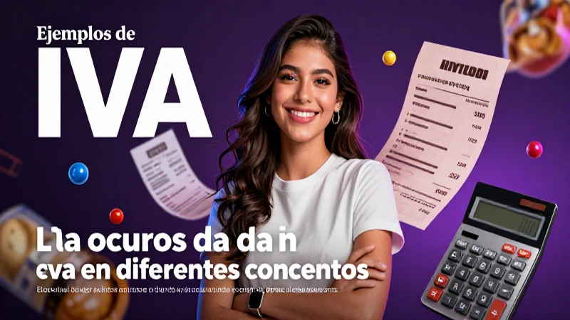 Ilustración profesional de estudiante mexicano y ejemplos de IVA
