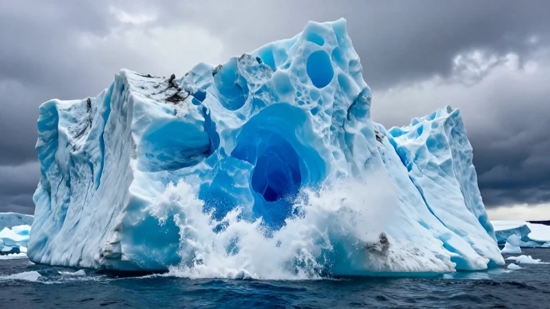 Iceberg: Definición, características y concepto esenciales 6 Hielo glaciar azul dramático en el Ártico