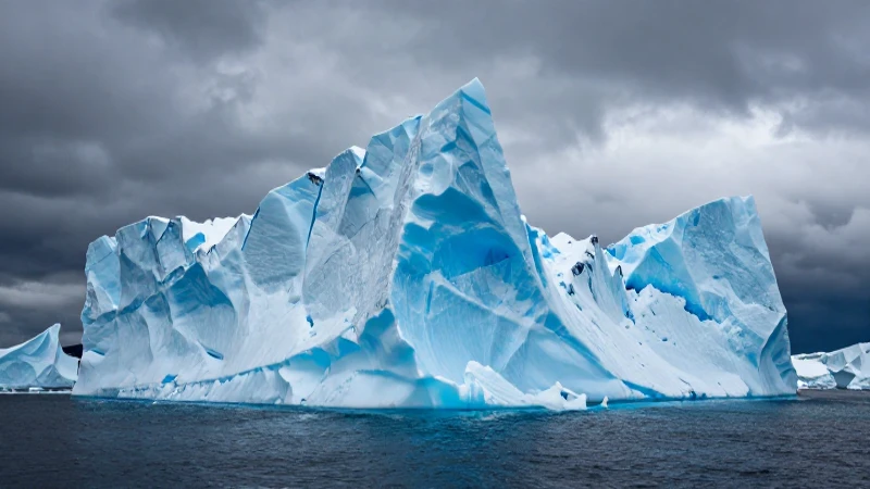 Iceberg: Definición, características y concepto esenciales 4 Icebergs majestuosos definidos con iluminación profesional