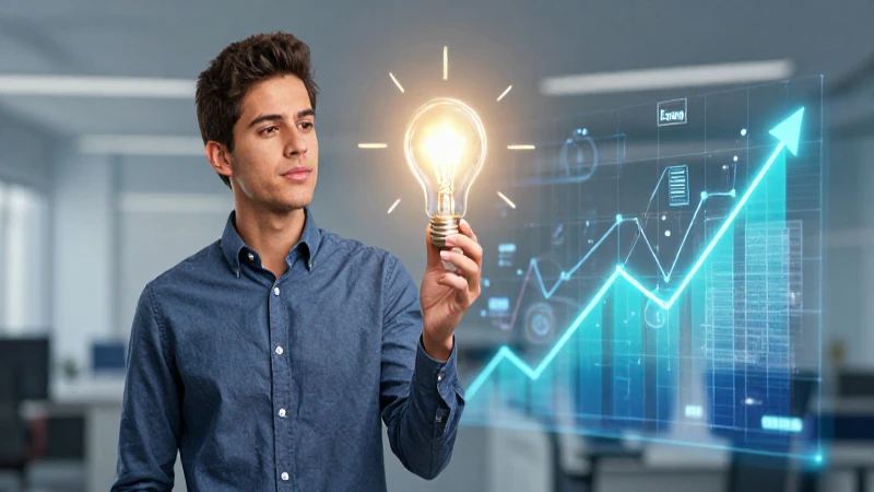 Ideas brillantes impulsando crecimiento empresarial