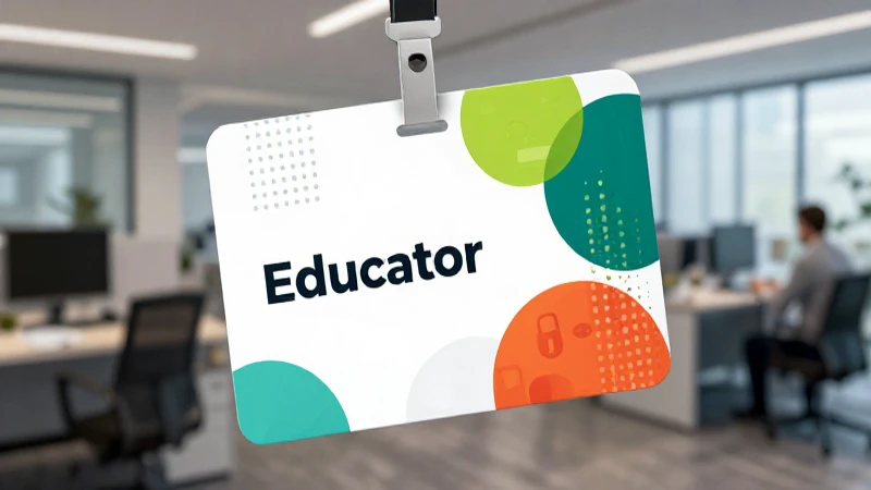 Educador moderno profesional en una vibrante cubierta