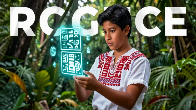 Estudiante mexicano aprende con hologramas mayas vibrantes
