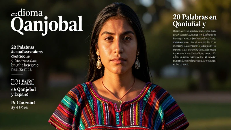 Idioma Q'anjob'al: 20 Palabras en Q'anjob'al y Español 8 Fotografía editorial de Maya y Qanjobal