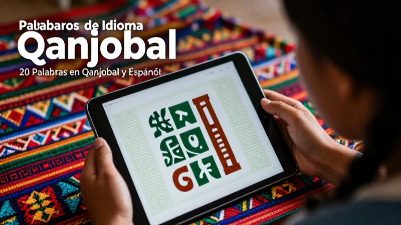 Idioma Q'anjob'al: 20 Palabras en Q'anjob'al y Español 5 Recopilación visual del idioma Qanjobal