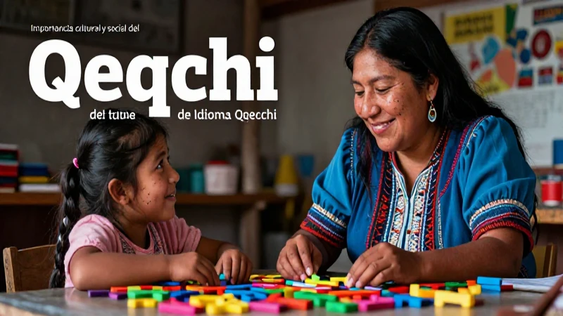 Qeqchi: Importancia cultural y social del idioma
