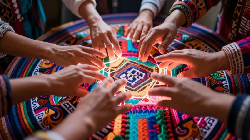 Manos diversas se conectan en red de luz mexicana