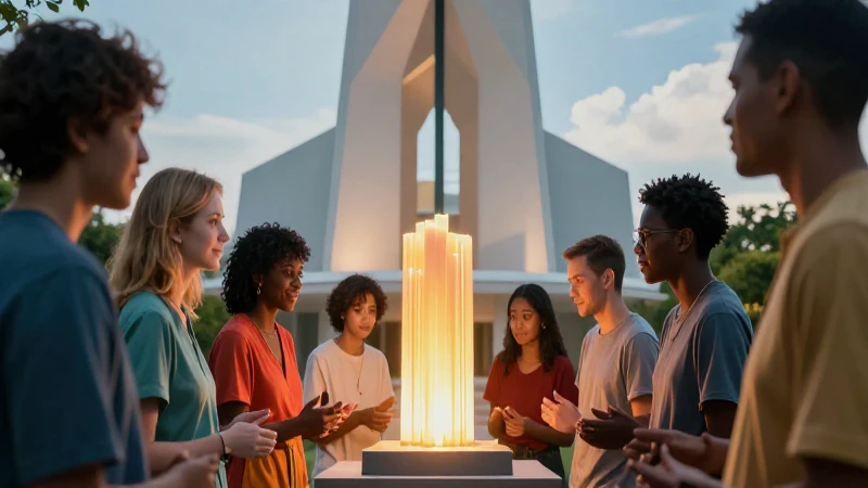 Voluntariado comunitario bajo luz divina