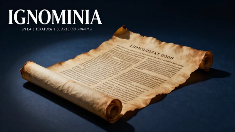 Ilustración detallada de la ignominia dramática