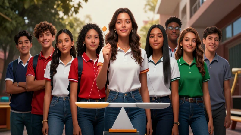 Grupo diverso de estudiantes en México