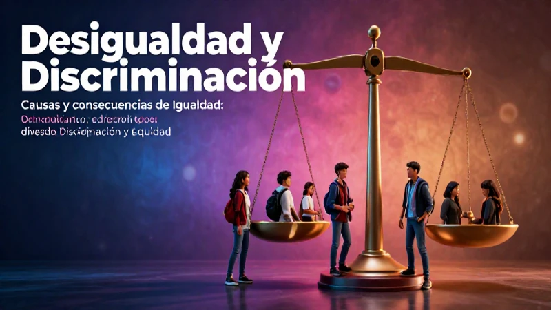 Ilustración sobre justicia, equidad y desigualdad