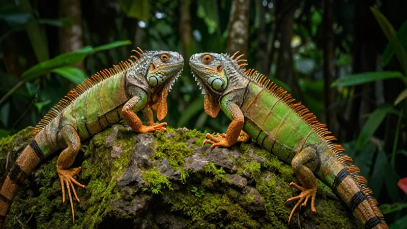Comportamiento y vida natural de iguanas