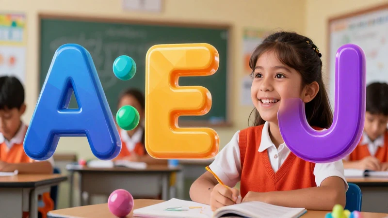 Aprende las vocales con color y alegría