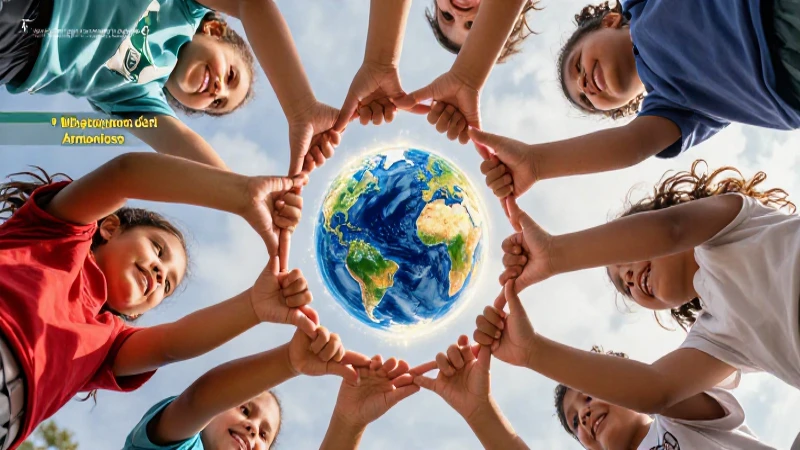 Imagen de Cultura de Paz: Construyendo un Futuro Armonioso 6 Ilustración de cultura de paz global y armonía
