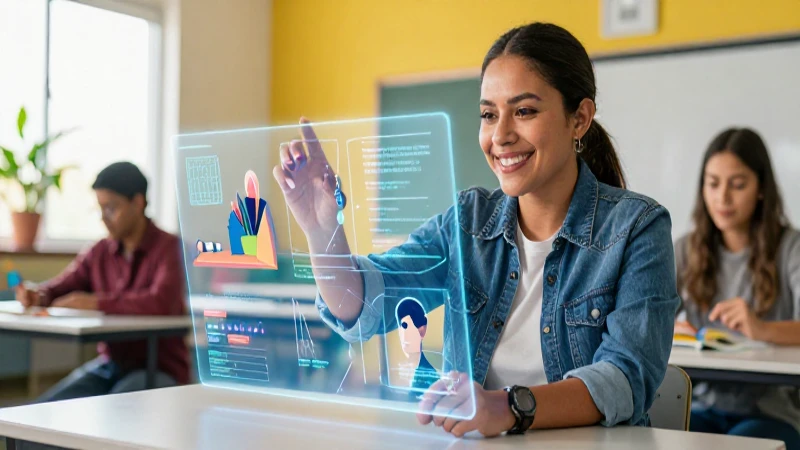 Nueva escuela mexicana: Innovación y cautivadoras imágenes 5 Maestra mexicana optimiza datos con tecnología holográfica