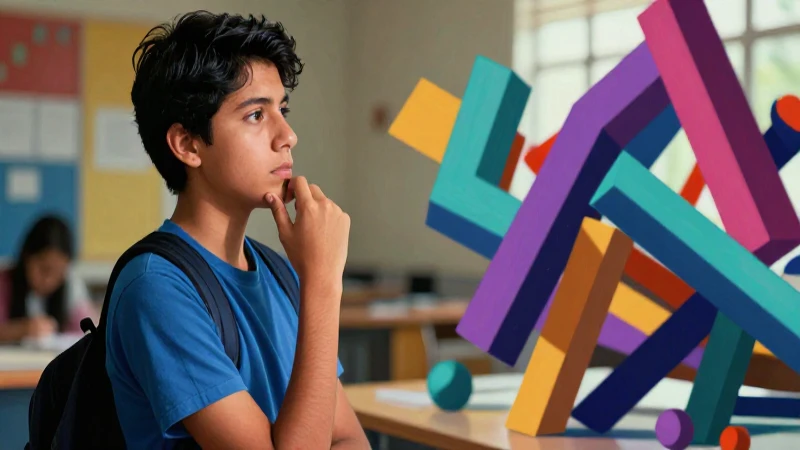 Conoce las Conoce imágenes ambiguas y desafía tu mente 4 Joven mexicano piensa en estructura geométrica compleja
