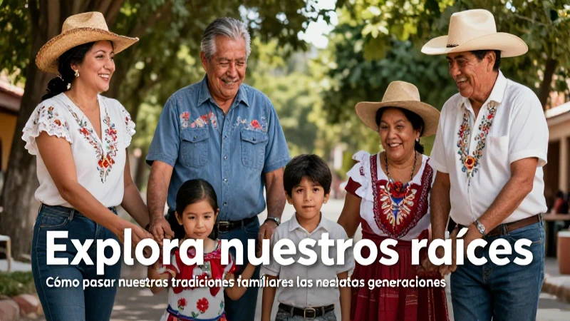 Explora nuestras raíces: imágenes de tradiciones familiares 5 Familia mexicana: transmitiendo sus tradiciones