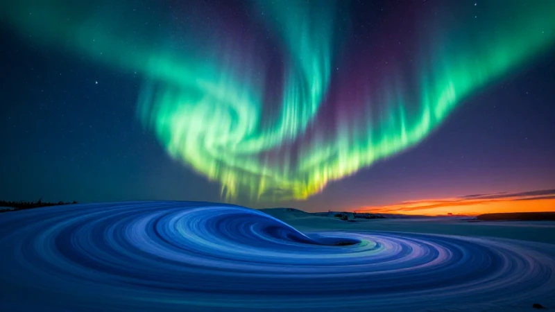 Majestuosa belleza de capas atmosféricas