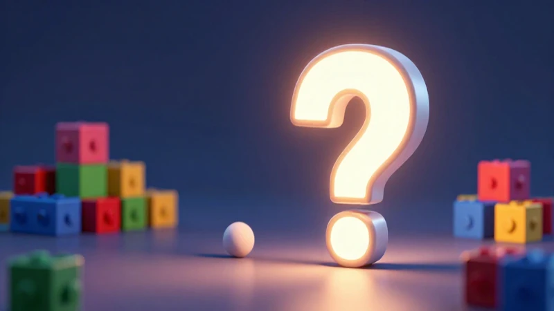 Signos de interrogación 3D y vibrantes
