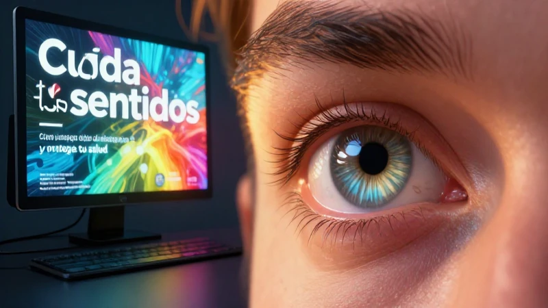 Ojos enfocados protegen la salud visual digital