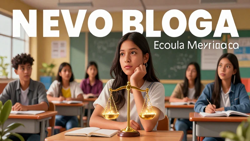 Estudiante mexicano reflexionando sobre la justicia