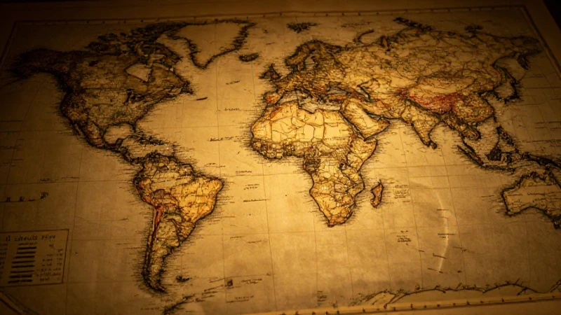 Imperialismo: Qué es, causas, colonialismo y más aspectos 3 Mapa antiguo ilustra la historia del imperialismo