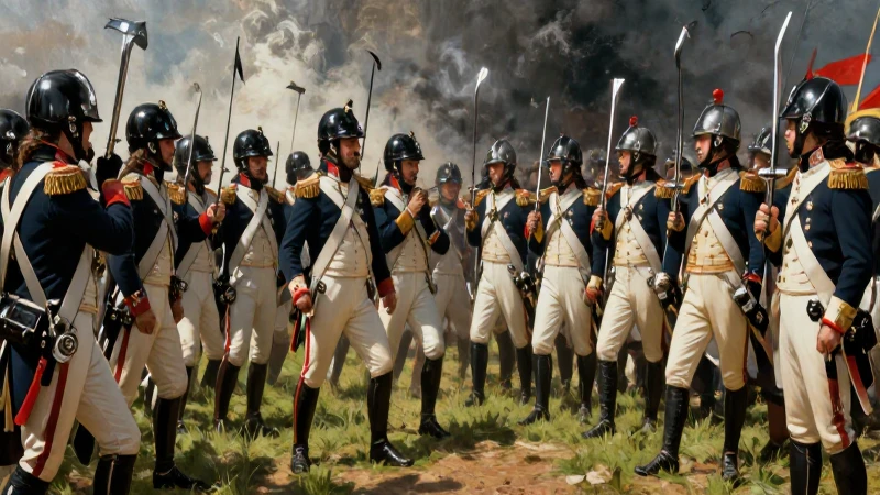 Imperio Español: Orígenes y Dinastías que lo Transformaron 6 Ilustración histórica de Napoleón y la realeza española