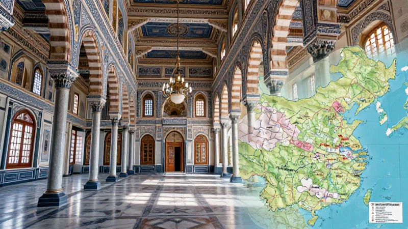 Palacio otomano magnífico y detallado