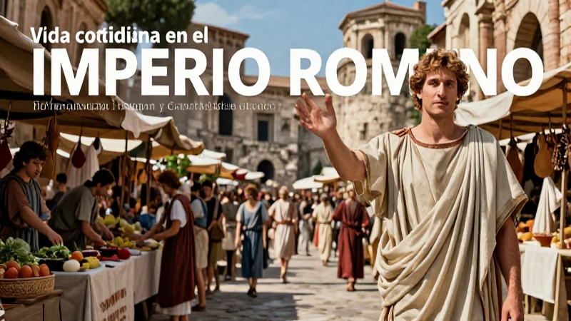 La vida cotidiana romana era vibrante y urbana