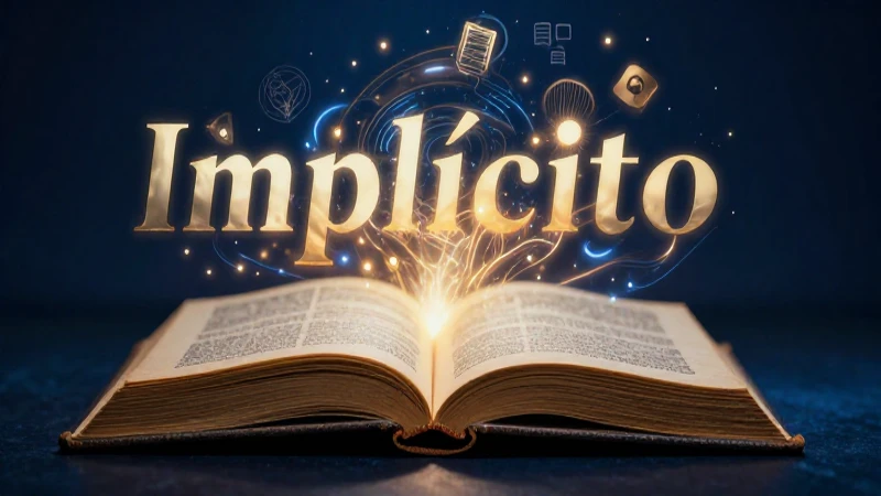 Qué es implícito y cuáles son sus conceptos relacionados 3 Libro flotante ilustra conceptos abstractos y etimología