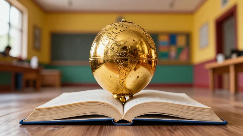 Orbe dorado, libro abierto en vibrante interior mexicano