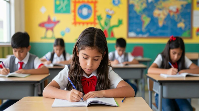 La nueva escuela mexicana: Importancia y beneficios educativos 3 Alumnos mexicanos vibrantes en aula moderna