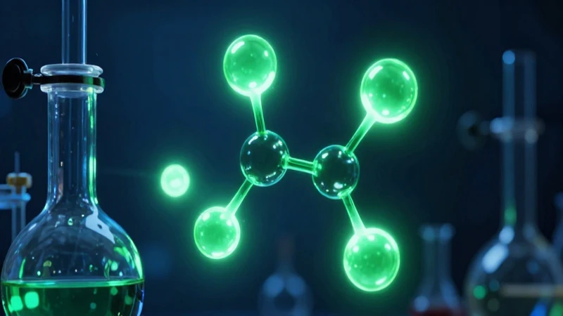 Química Orgánica: clasificación, ejemplos y características 3 Molécula orgánica detallada con iluminación dramática