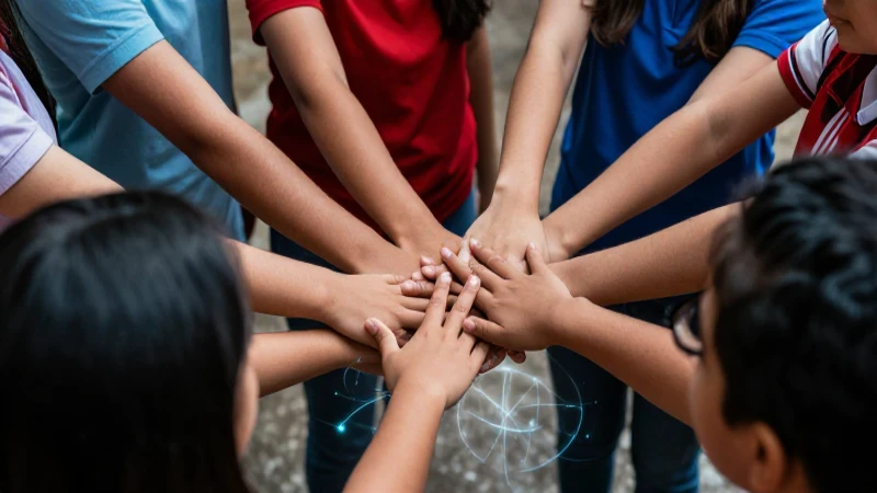 Estudiantes mexicanos aprenden juntos en un ambiente vibrante y unificado