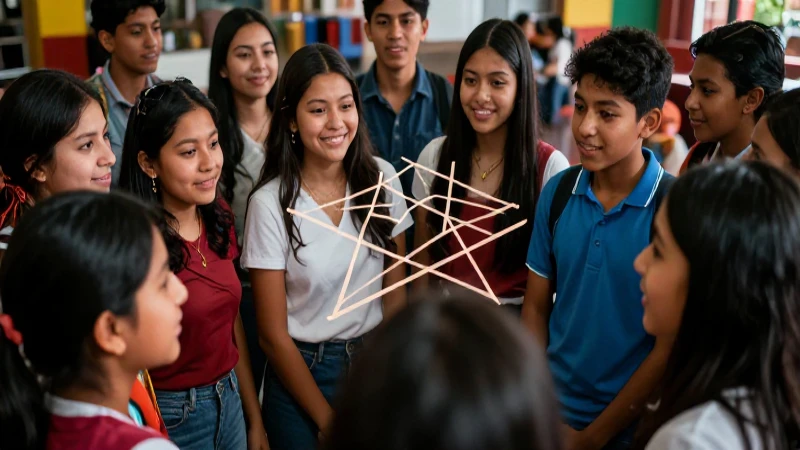 Colaboración estudiantil vibrante en México