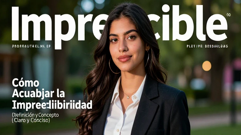 Impredecible: Definición y Concepto Claro y Conciso 6 Manejar lo impredecible en portada profesional