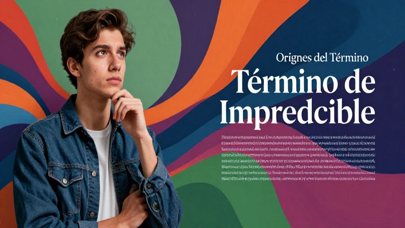 Impredecible: Definición y Concepto Claro y Conciso 3 Concepto visual de la palabra impredecible